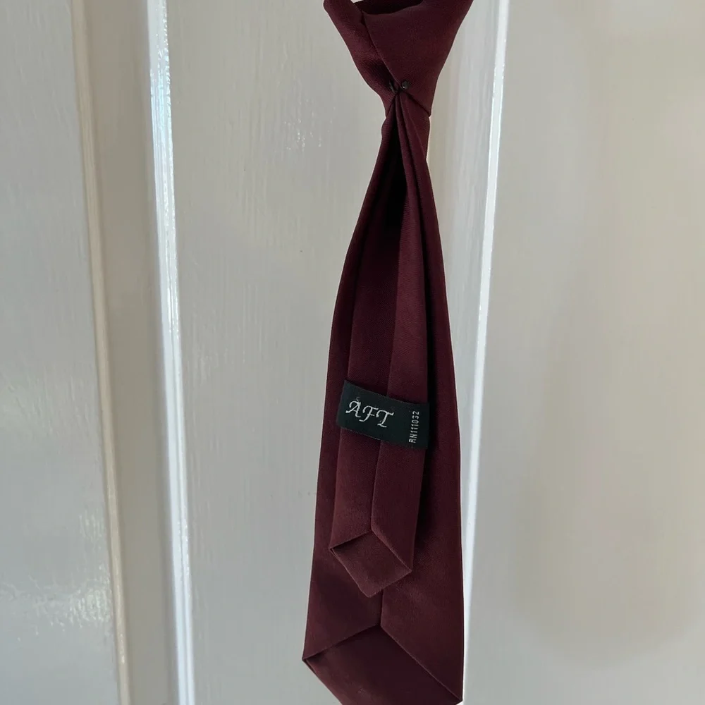 AFT kids adjustable bow tie 12 inches maroon colored